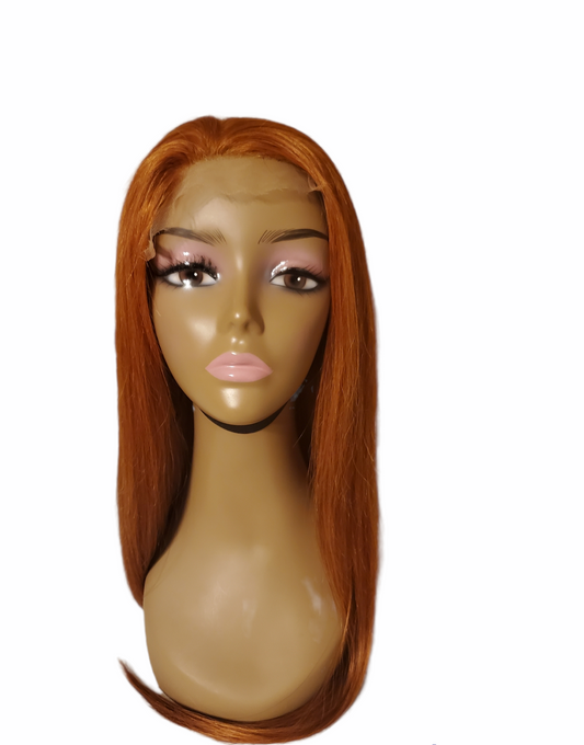 5x5 HD Lace Closure Straight Ginger Wig