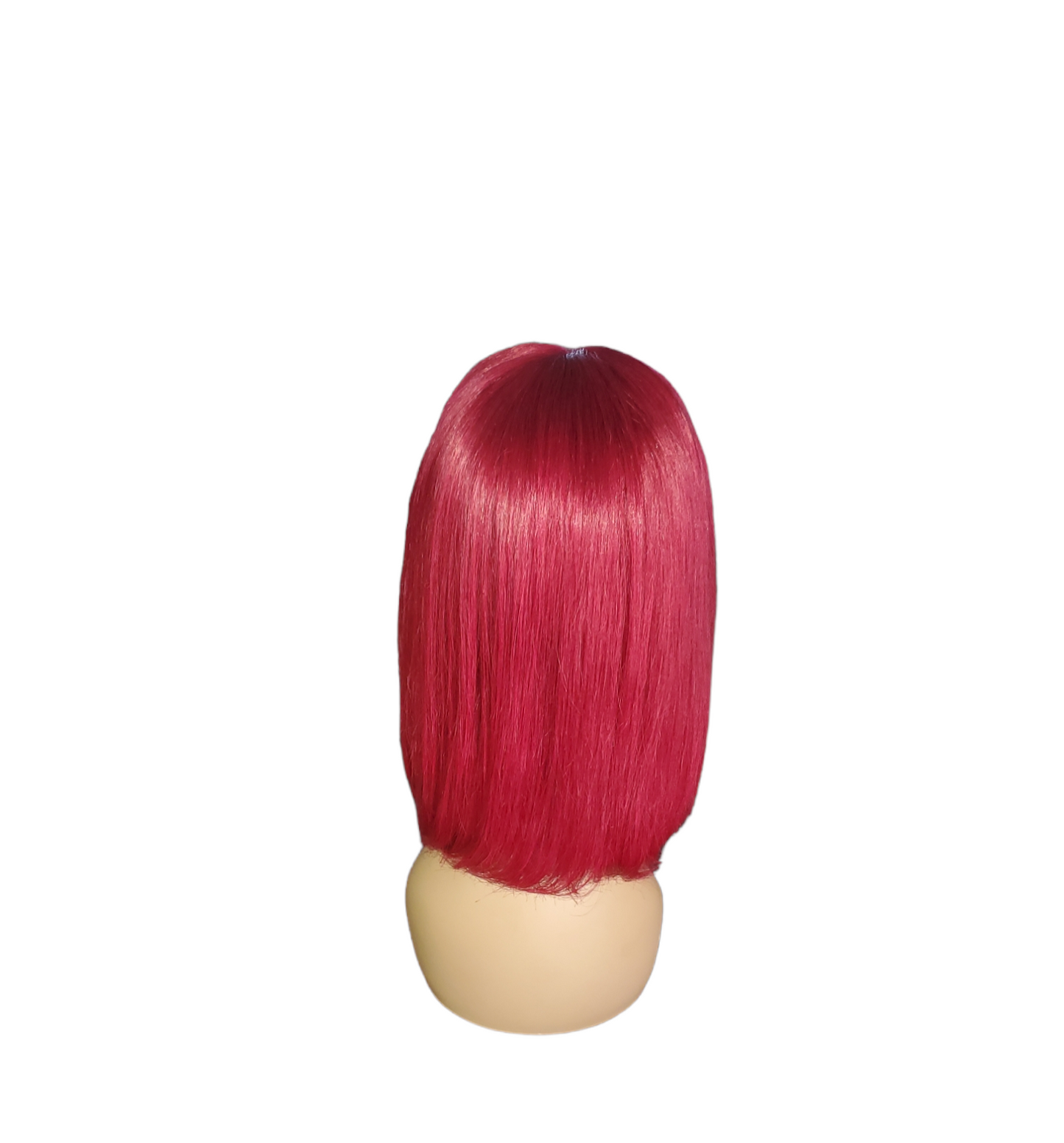 Transparent Lace Frontal Wine Bob Wig